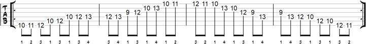 Pentatonic Scale III Exercise 18 Blue Notes