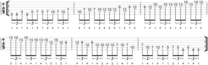Pentatonic Scale I, II and III Exercise 24