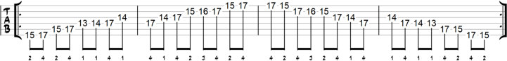 Pentatonic Scale V Exercise 34 Blue Notes