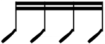Grouped sixteenth notes